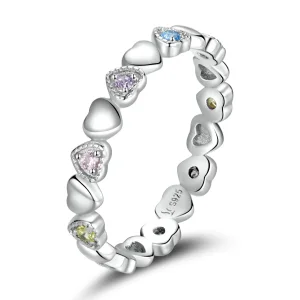 (image for) Pandora Style Crossed Hearts Ring - SCR140