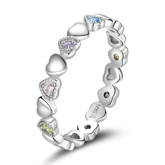 (image for) Pandora Style Crossed Hearts Ring - SCR140