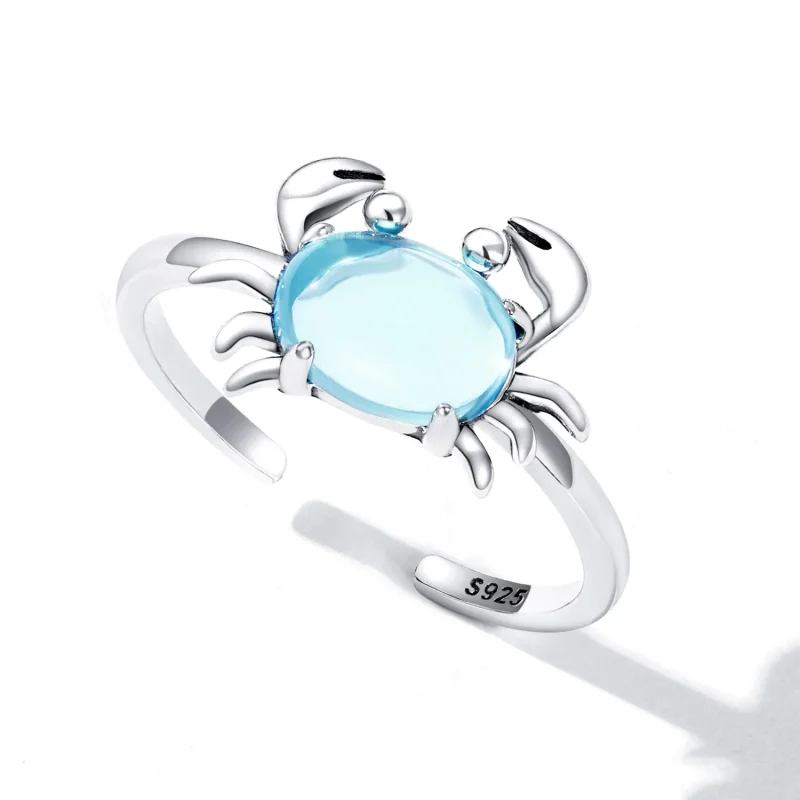 (image for) Pandora Style Cute Crab Open Ring - SCR814 - View 5