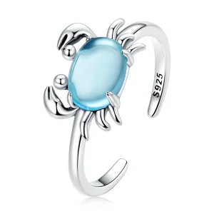 (image for) Pandora Style Cute Crab Open Ring - SCR814
