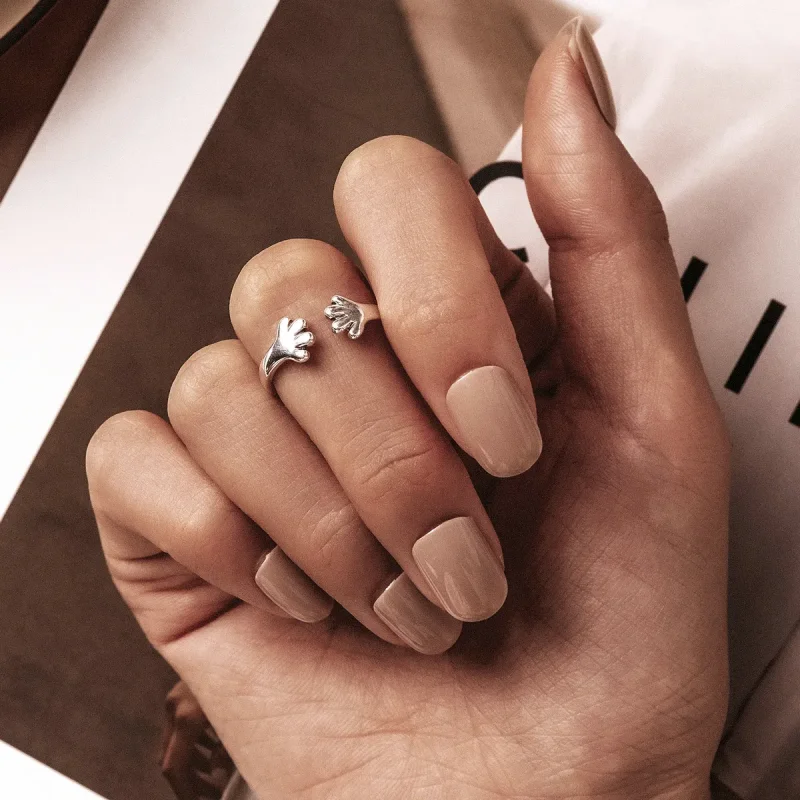 (image for) Pandora Style Cute Puppy Open Ring - BSR225 - View 6