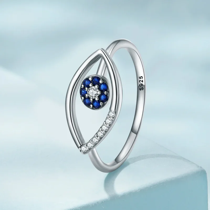 (image for) Pandora Style Devil Eye Open Ring - SCR875 - View 2