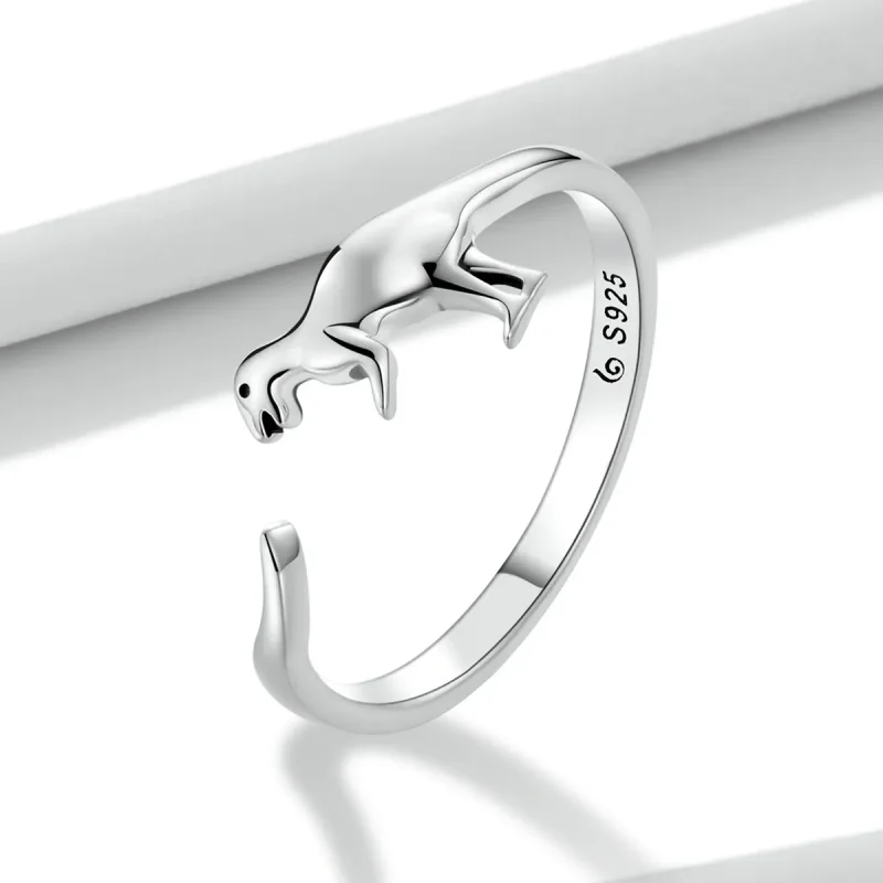 (image for) Pandora Style Dinosaur Open Ring - BSR226 - View 2