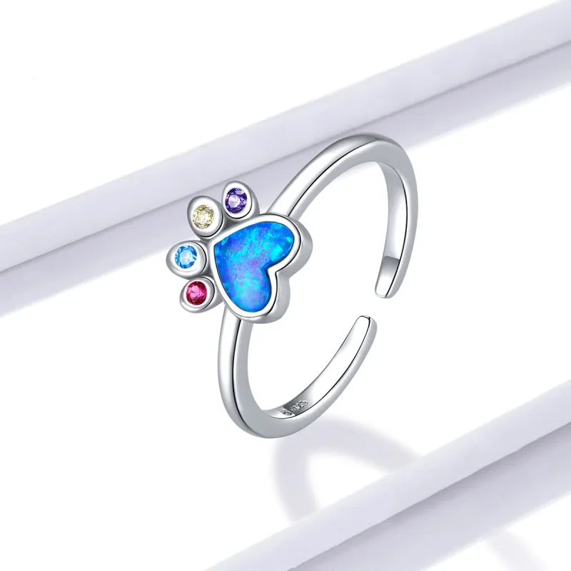 (image for) Pandora Style Dream Crown Open Ring - BSR172 - View 2