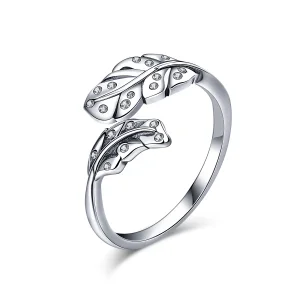 (image for) Pandora Style Elegant Foliage Open Ring - VSR155