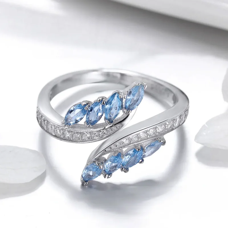(image for) Pandora Style Elegant Willow Branch Open Ring - BSR005 - View 2