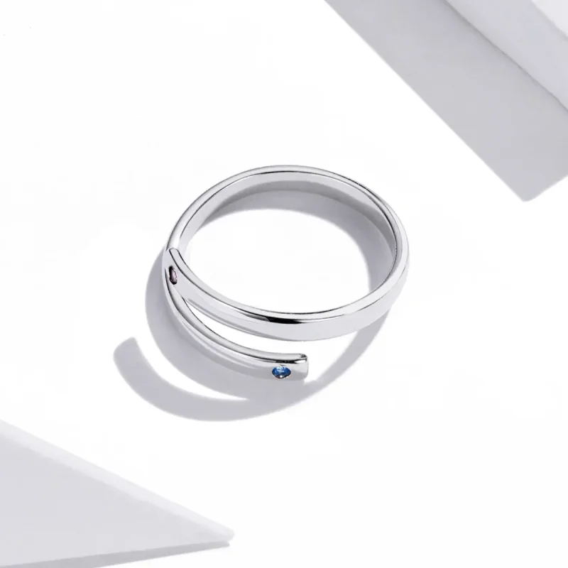 (image for) Pandora Style Engraved Double Open Ring - SCR747 - View 4