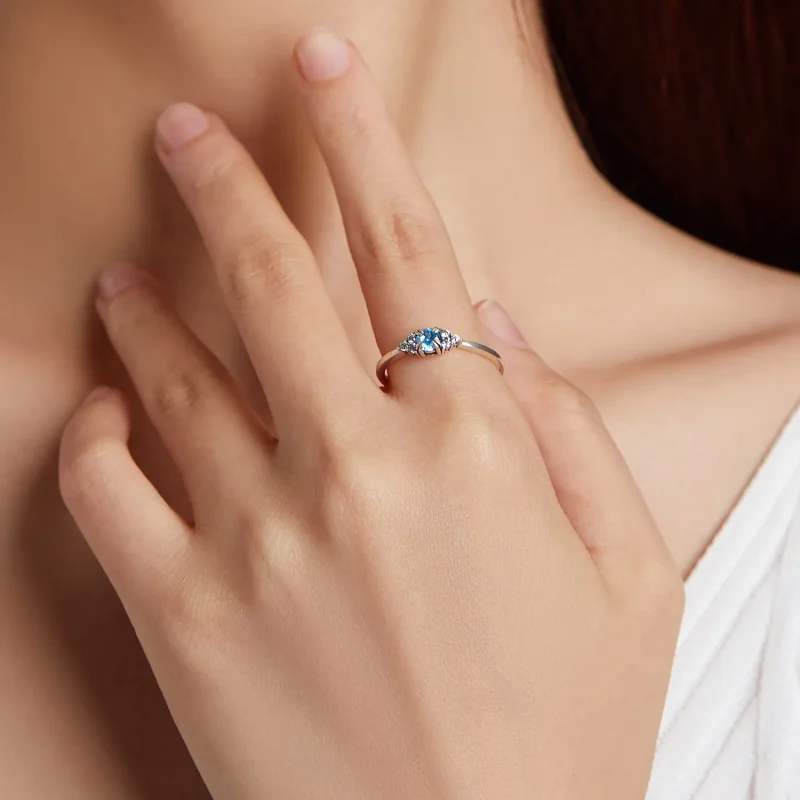 (image for) Pandora Style Eternal Love Ring - SCR534-BU - View 4