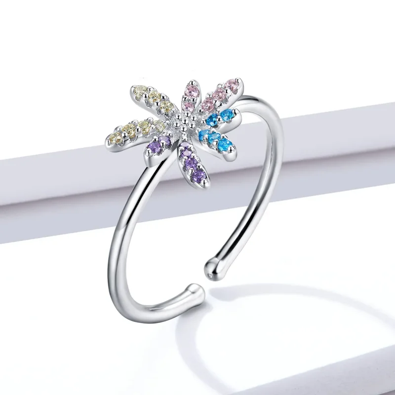 (image for) Pandora Style Fireworks Open Ring - BSR120 - View 2