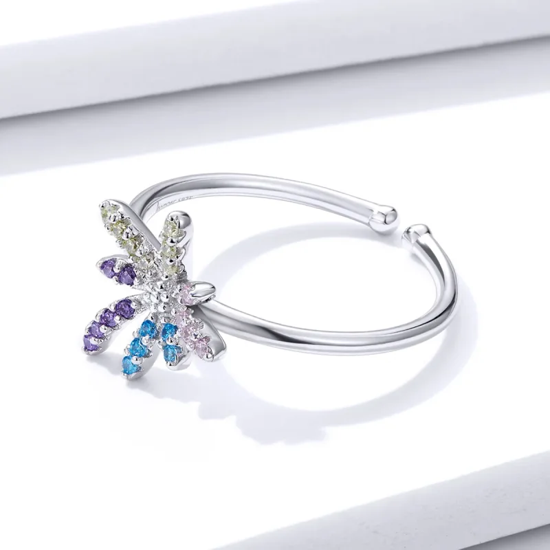 (image for) Pandora Style Fireworks Open Ring - BSR120 - View 4
