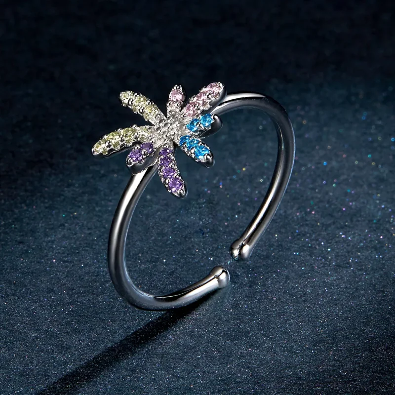 (image for) Pandora Style Fireworks Open Ring - BSR120 - View 5