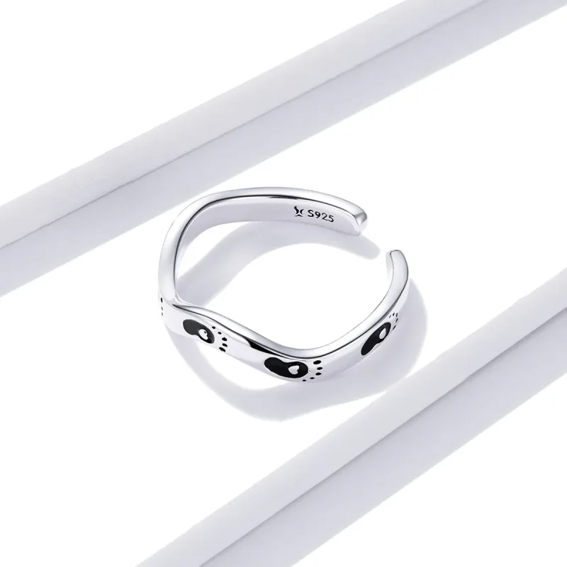 (image for) Pandora Style Footprint Open Ring - SCR712 - View 4