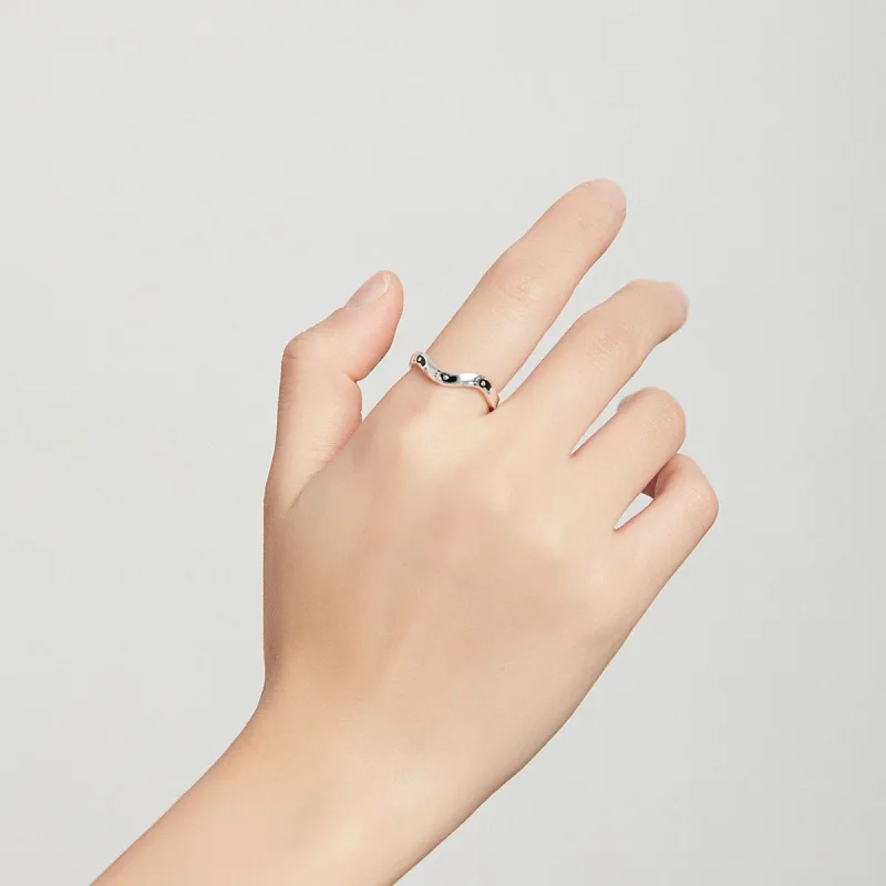 (image for) Pandora Style Footprint Open Ring - SCR712 - View 8