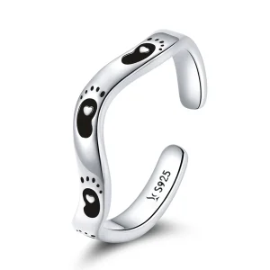 (image for) Pandora Style Footprint Open Ring - SCR712
