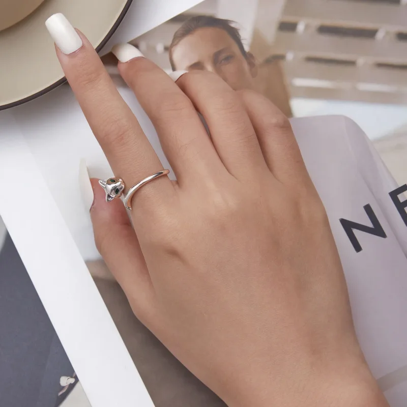 (image for) Pandora Style Fox Open Ring - BSR313 - View 6