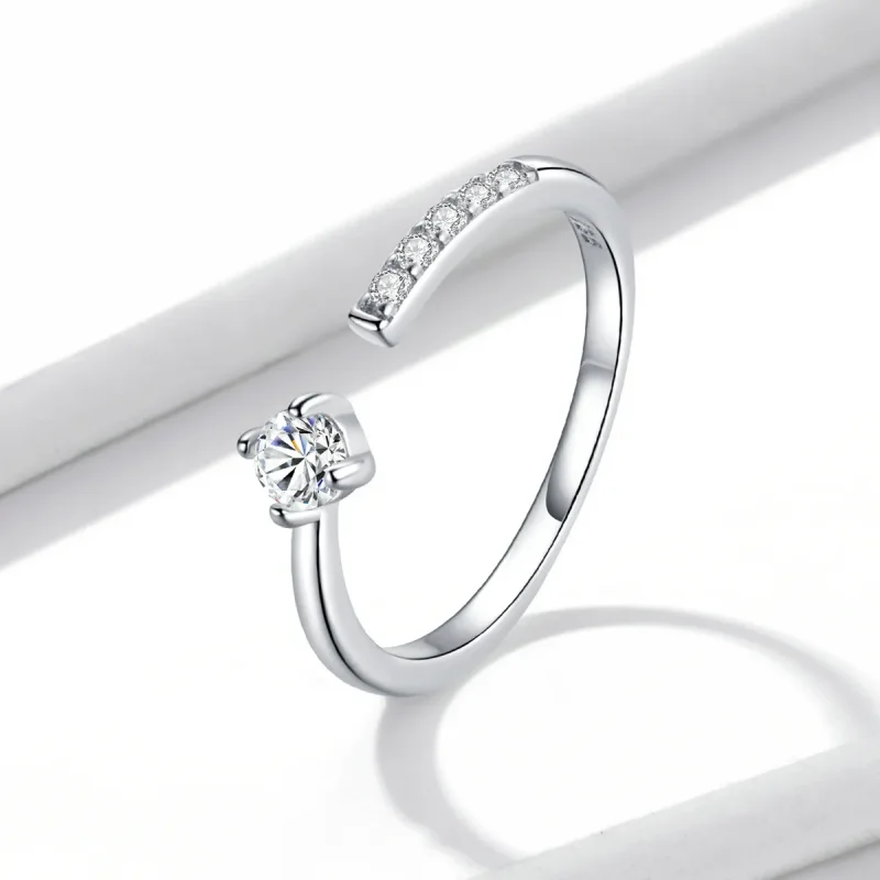 (image for) Pandora Style French Simplicity Open Ring - BSR203-A - View 2