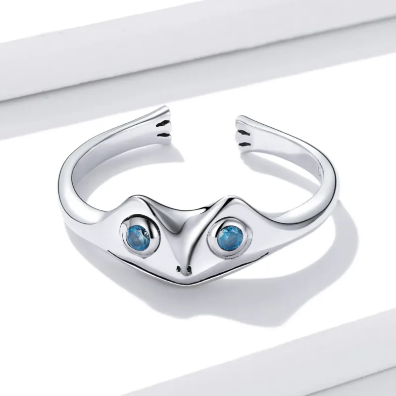 (image for) Pandora Style Funny Frog Open Ring - BSR197 - View 4