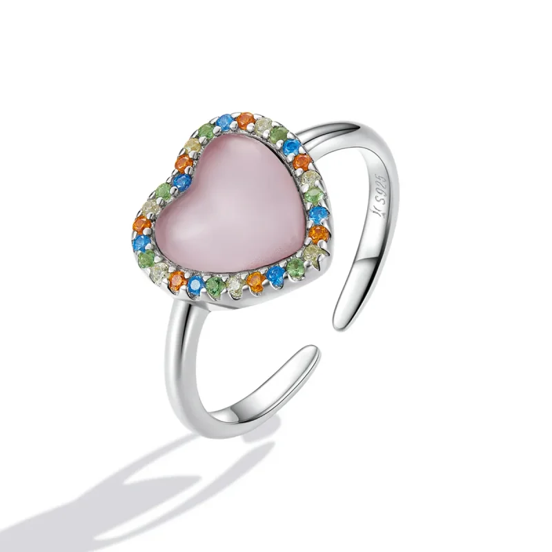(image for) Pandora Style Girl Love Open Ring - SCR803 - View 2