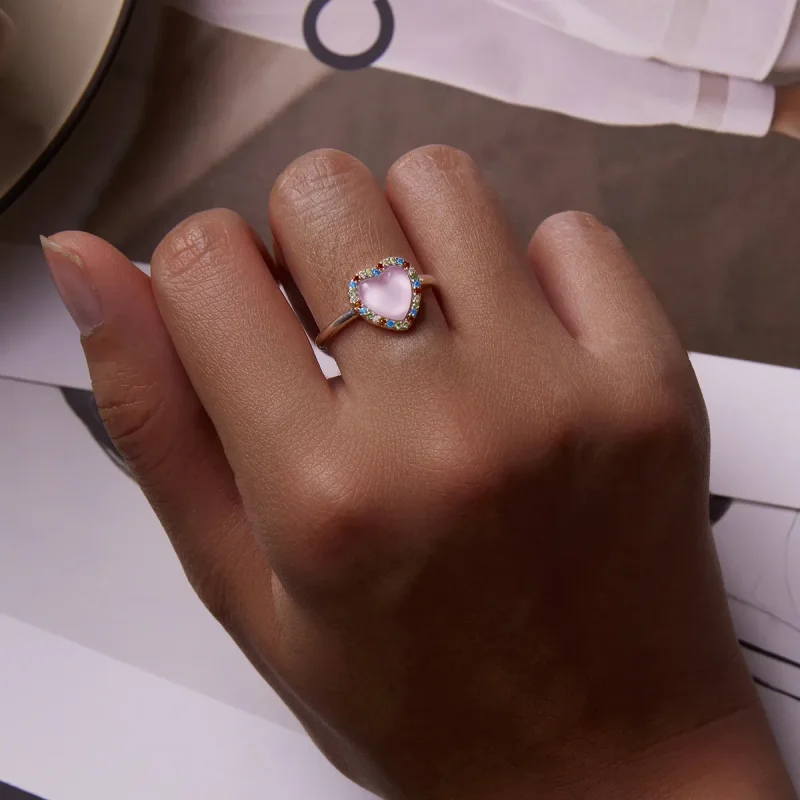 (image for) Pandora Style Girl Love Open Ring - SCR803 - View 7