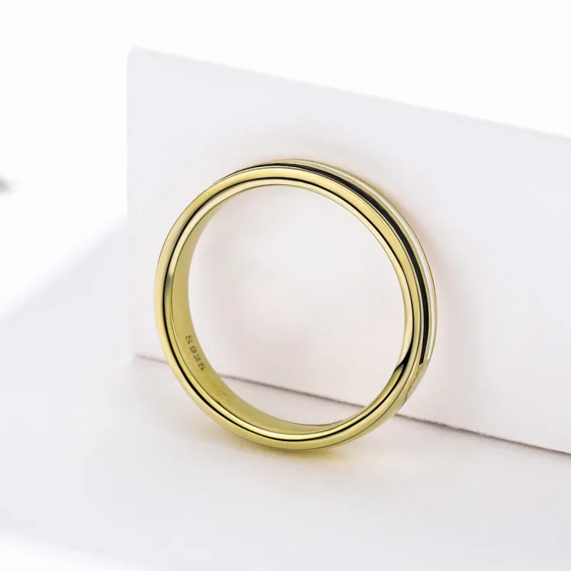 (image for) Pandora Style Gold-Plated Fashion Ring - SCR523 - View 3