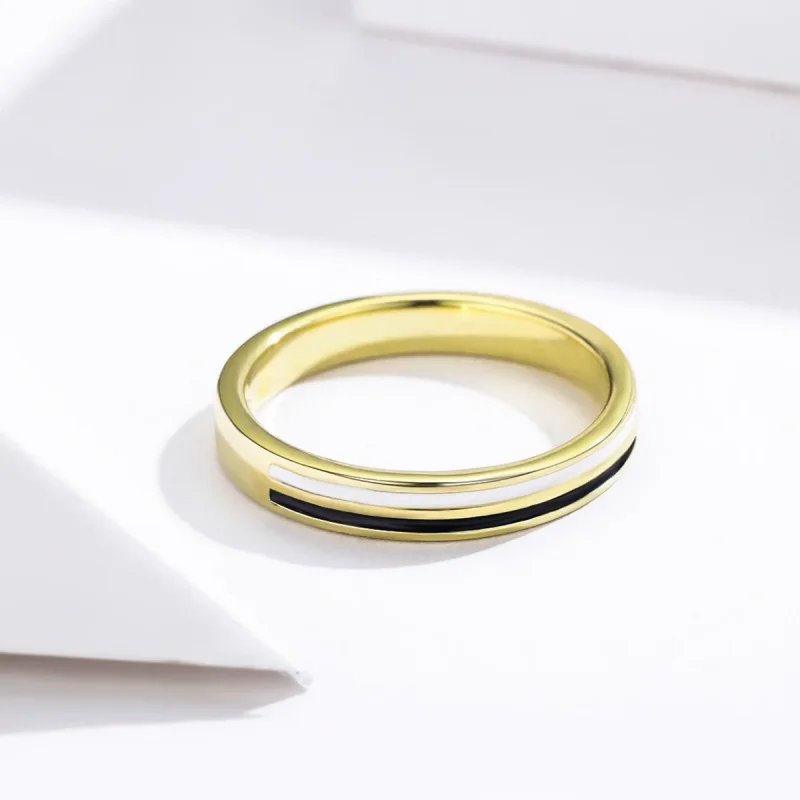 (image for) Pandora Style Gold-Plated Fashion Ring - SCR523 - View 4