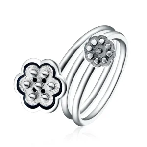 (image for) Pandora Style Lotus Pendant Open Ring - VSR054