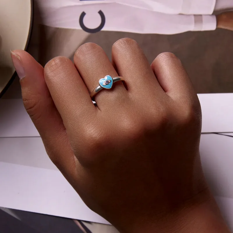 (image for) Pandora Style Love Devil Eyes Open Ring - SCR806 - View 7