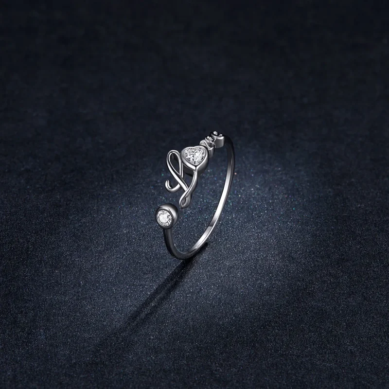 (image for) Pandora Style Love Open Ring - BSR146 - View 5