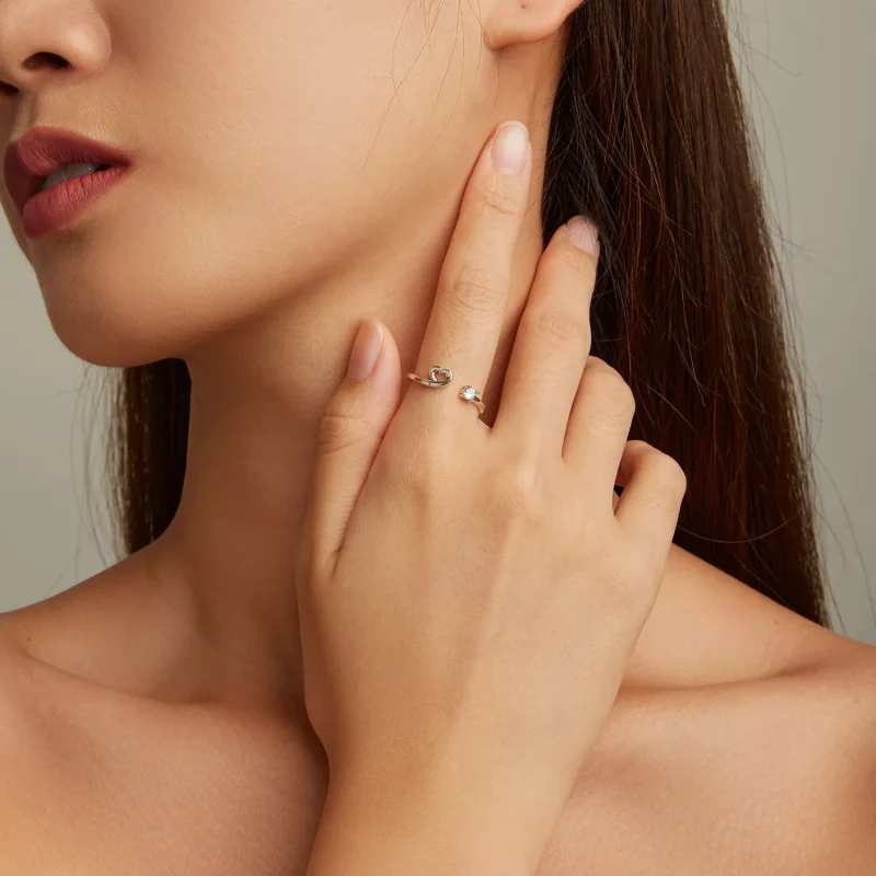 (image for) Pandora Style Love Open Ring - SCR870 - View 4
