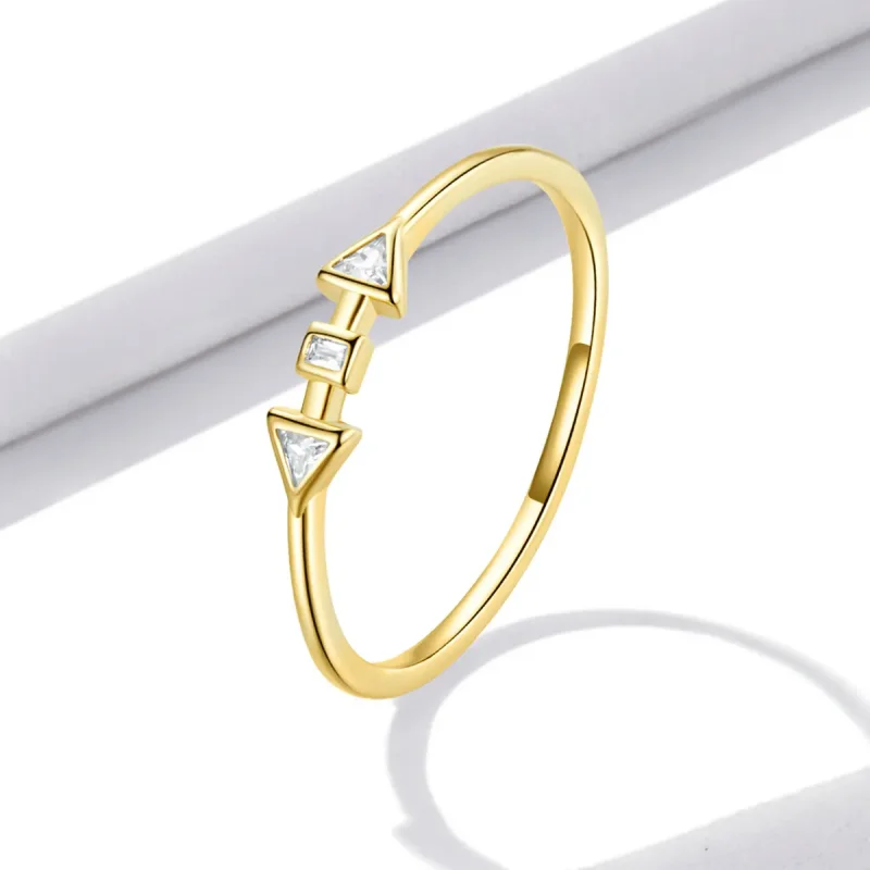 (image for) Pandora Style Minimalistic - Arrows Ring - BSR207 - View 2