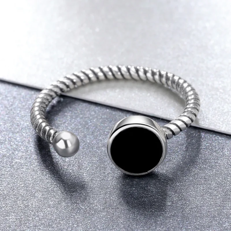 (image for) Pandora Style Modern Geometry Open Ring - VSR157 - View 2