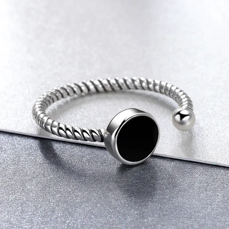 (image for) Pandora Style Modern Geometry Open Ring - VSR157 - View 4