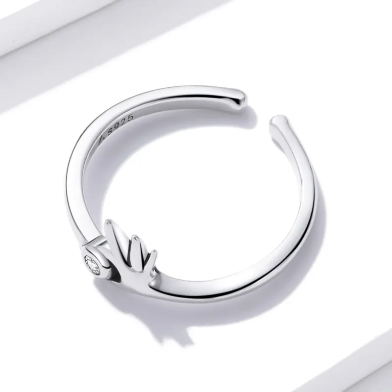 (image for) Pandora Style Ok Open Ring - BSR198 - View 3