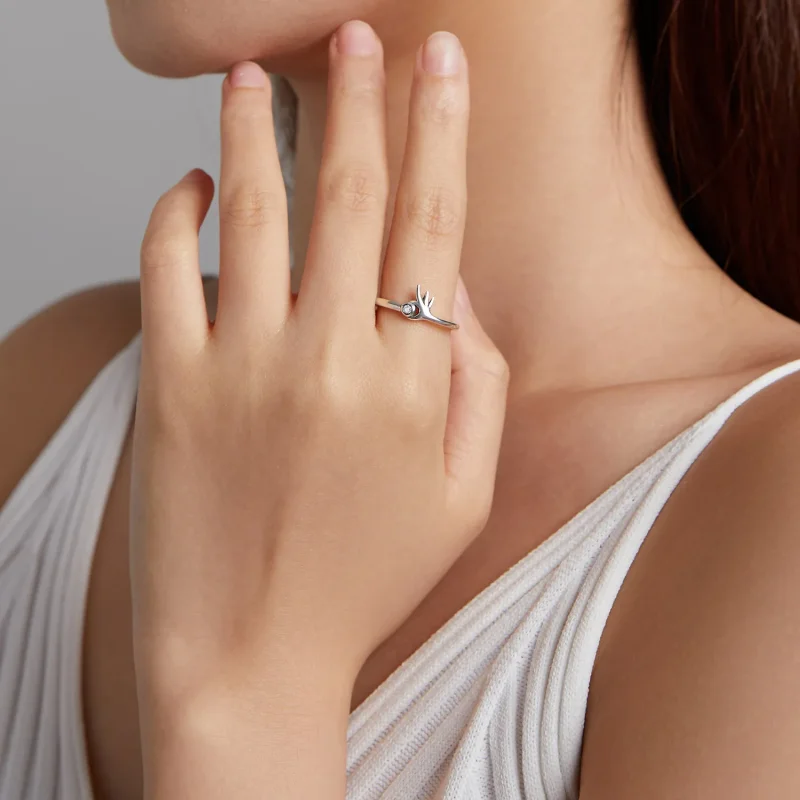 (image for) Pandora Style Ok Open Ring - BSR198 - View 7