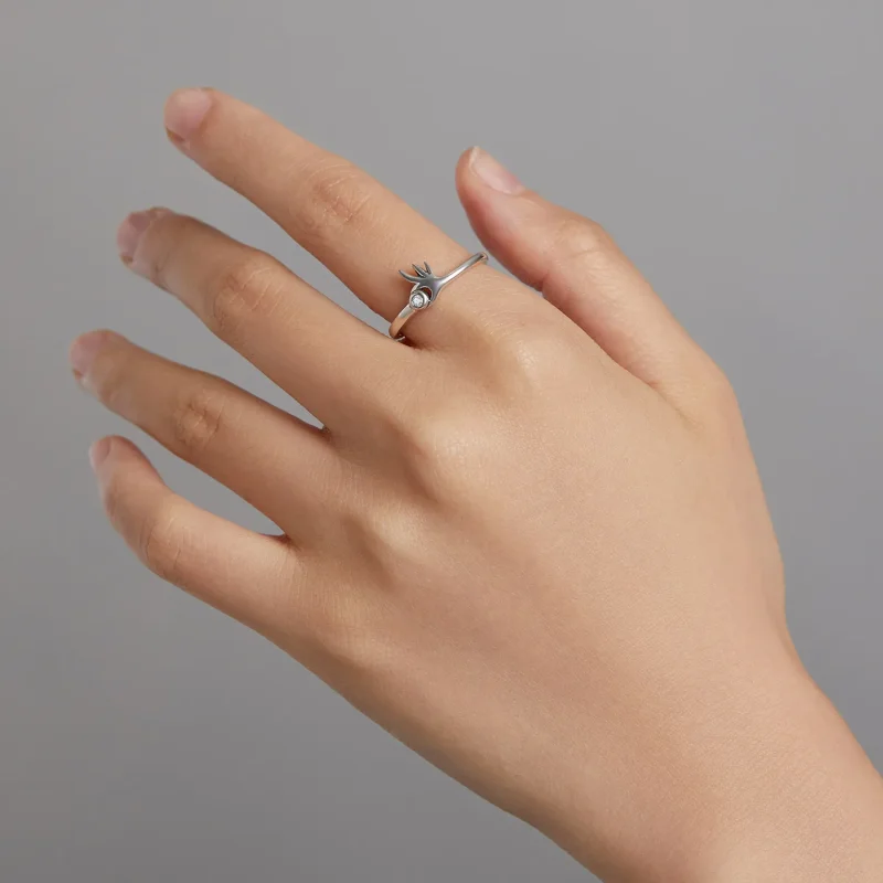 (image for) Pandora Style Ok Open Ring - BSR198 - View 8