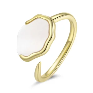 (image for) Pandora Style Rainbow Mother of Pearl Open Ring - BSR174