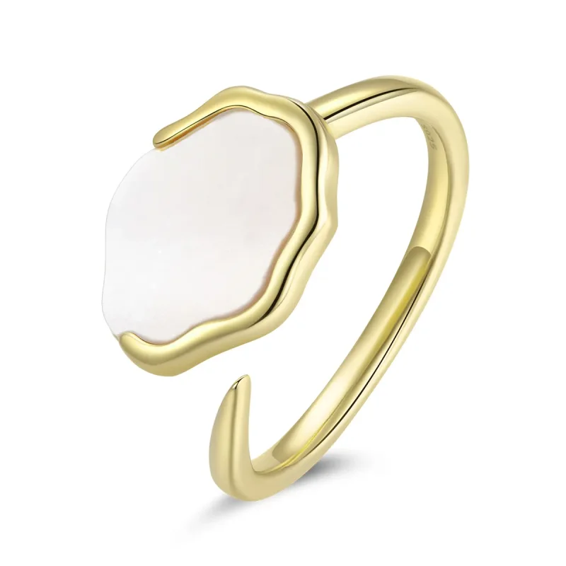(image for) Pandora Style Rainbow Mother of Pearl Open Ring - BSR174