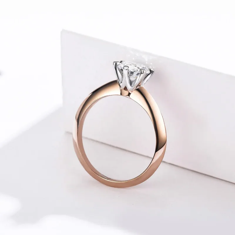(image for) Pandora Style Rose Gold Only You Ring - SCR525 - View 3