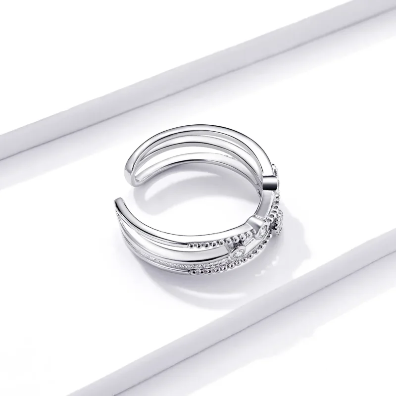(image for) Pandora Style Shine Star Open Ring - BSR162 - View 3