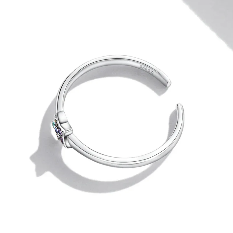 (image for) Pandora Style Shine Star Open Ring - SCR777 - View 4