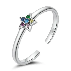 (image for) Pandora Style Shine Star Open Ring - SCR777