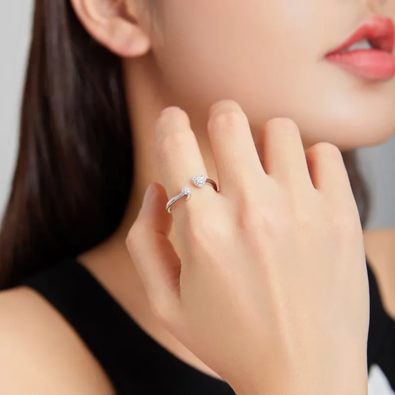 (image for) Pandora Style Silver Affiliated Open Ring - SCR706 - View 6