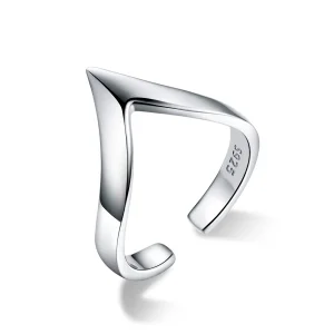 (image for) Pandora Style Silver Wishbone Ring - SCR470