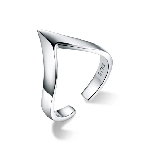 (image for) Pandora Style Silver Wishbone Ring - SCR470