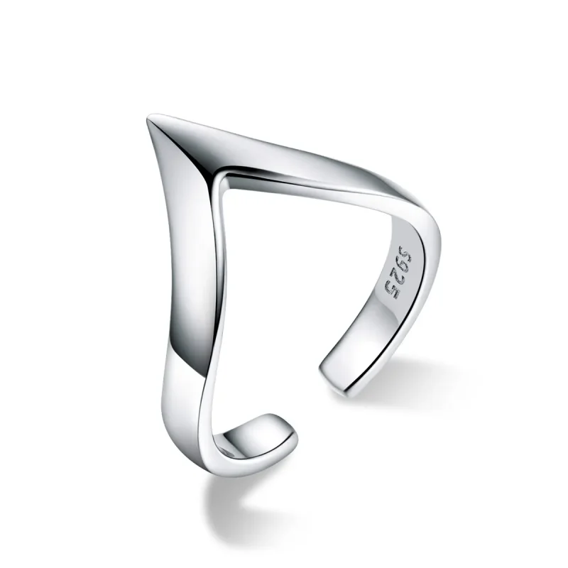 (image for) Pandora Style Silver Wishbone Ring - SCR470