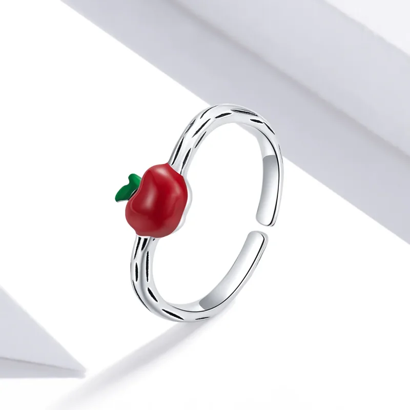 (image for) Pandora Style Silver Apple Open Ring - SCR708 - View 2