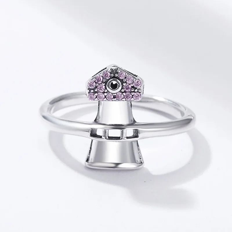(image for) Pandora Style Silver Beacon Lighthouse Ring - SCR210 - View 5