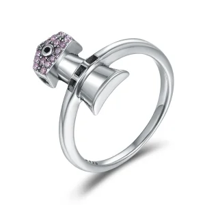 (image for) Pandora Style Silver Beacon Lighthouse Ring - SCR210