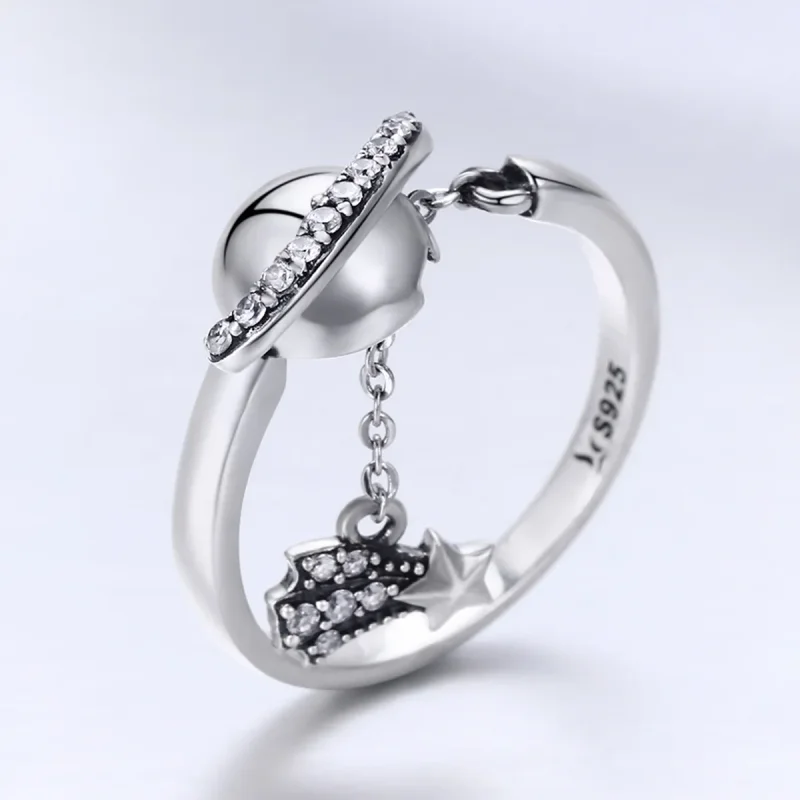 (image for) Pandora Style Silver Bright Galaxy Ring - SCR377 - View 2