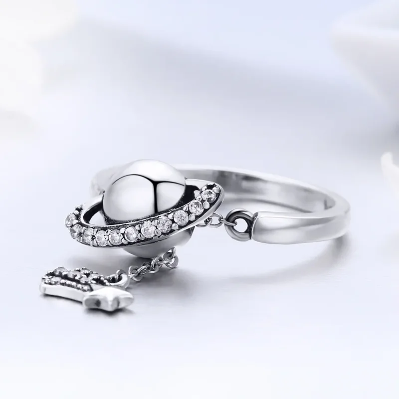 (image for) Pandora Style Silver Bright Galaxy Ring - SCR377 - View 3
